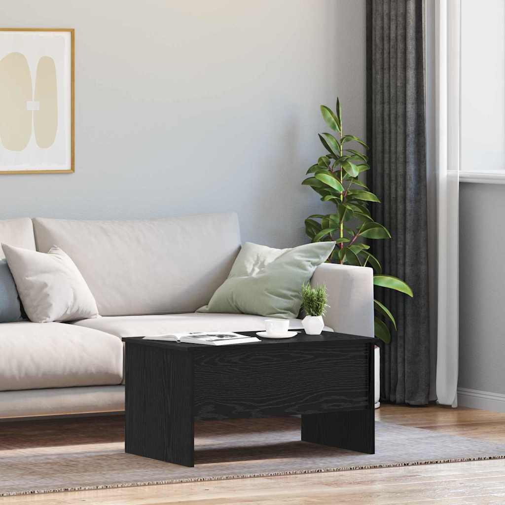 Couchtisch Schwarz Eichen-Optik 102 x 50,5 x 46,5 cm