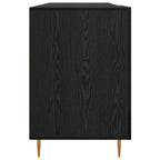 Schreibtisch mit Regal Schwarz Eichen-Optik 140 x 50 x 75 cm