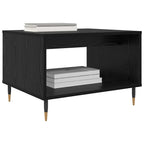 Couchtisch Schwarz Eichen-Optik 60 x 50 x 40 cm Holzwerkstoff