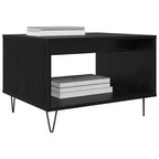 Couchtisch Schwarz Eichen-Optik 60 x 50 x 40 cm Holzwerkstoff