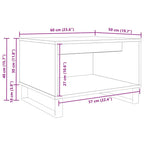 Couchtisch Artisan-Eiche 60 x 50 x 40 cm Holzwerkstoff