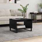 Couchtisch Schwarz Eichen-Optik 60 x 50 x 40 cm Holzwerkstoff