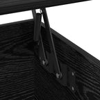 Couchtisch Schwarz Eichen-Optik 90 x 44.5 x 45 cm Holzwerkstoff