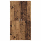 Büroschrank Schwarz Eichen-Optik 60 x 32 x 115 cm Holzwerkstoff