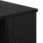 Schreibtisch mit Regal Schwarz Eichen-Optik 140 x 50 x 75 cm