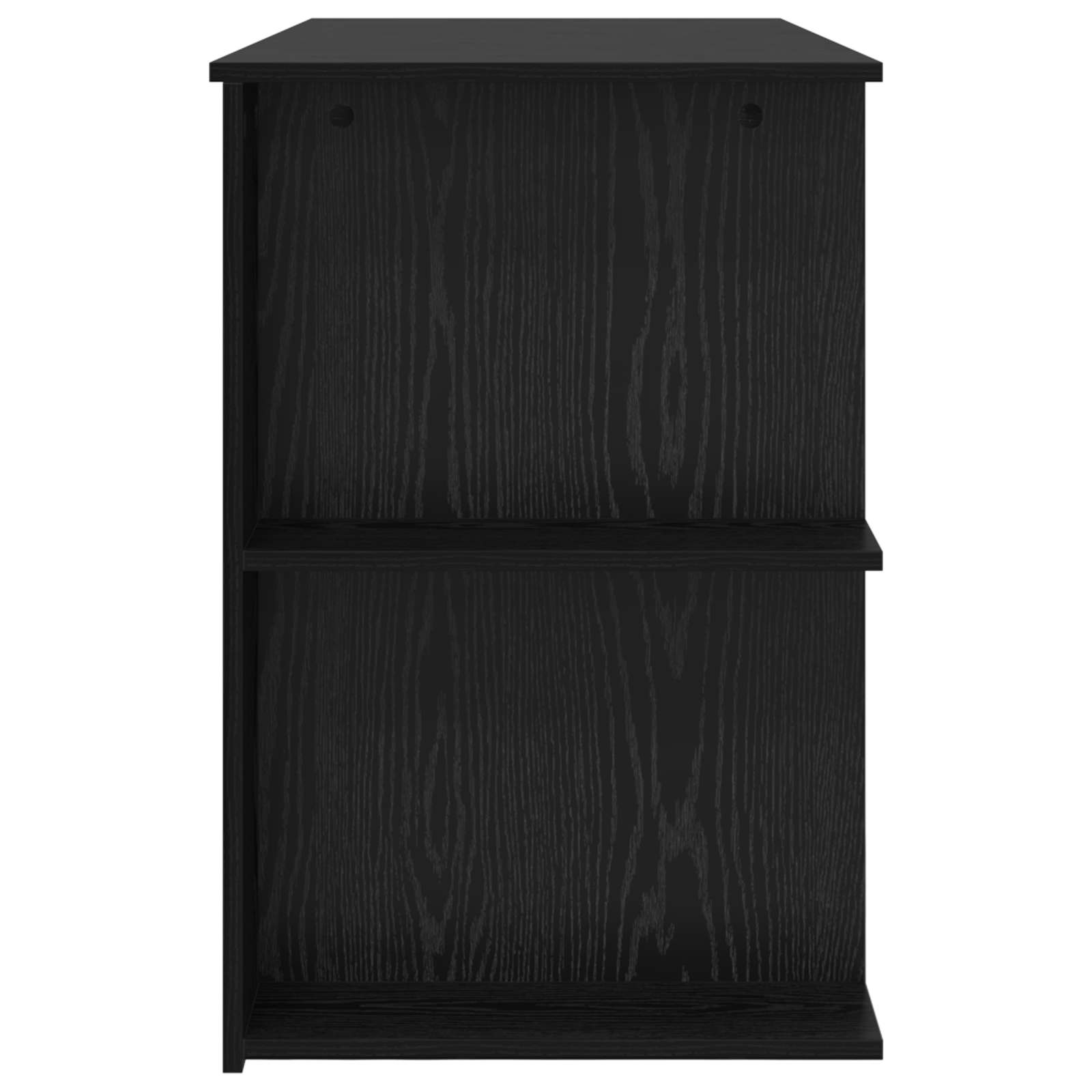 Schreibtisch mit Regal Schwarz Eichen-Optik 140 x 50 x 75 cm