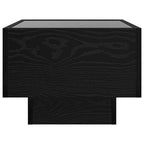 Couchtisch Schwarz Eichen-Optik 40 x 40 x 30 cm Holzwerkstoff