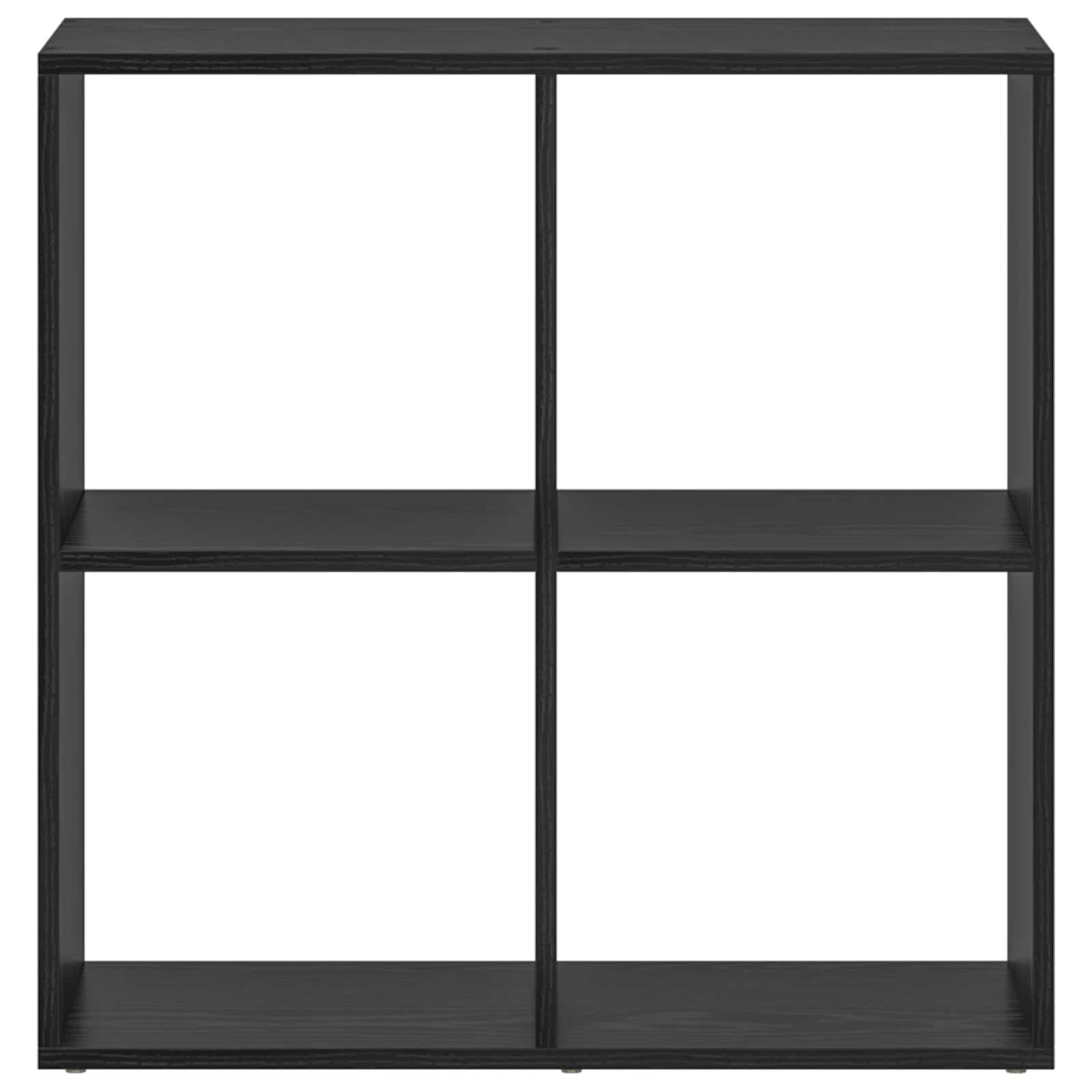 Bücherregal Schwarz Eichen-Optik 69,5 x 29 x 69,5 cm