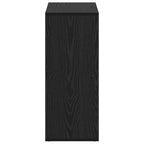Bücherregal Schwarz Eichen-Optik 69,5 x 29 x 69,5 cm