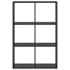 Bücherregal Schwarz Eichen-Optik 69,5 x 29 x 103,5 cm