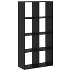 Bücherregal Schwarz Eichen-Optik 69,5 x 29 x 137,5 cm
