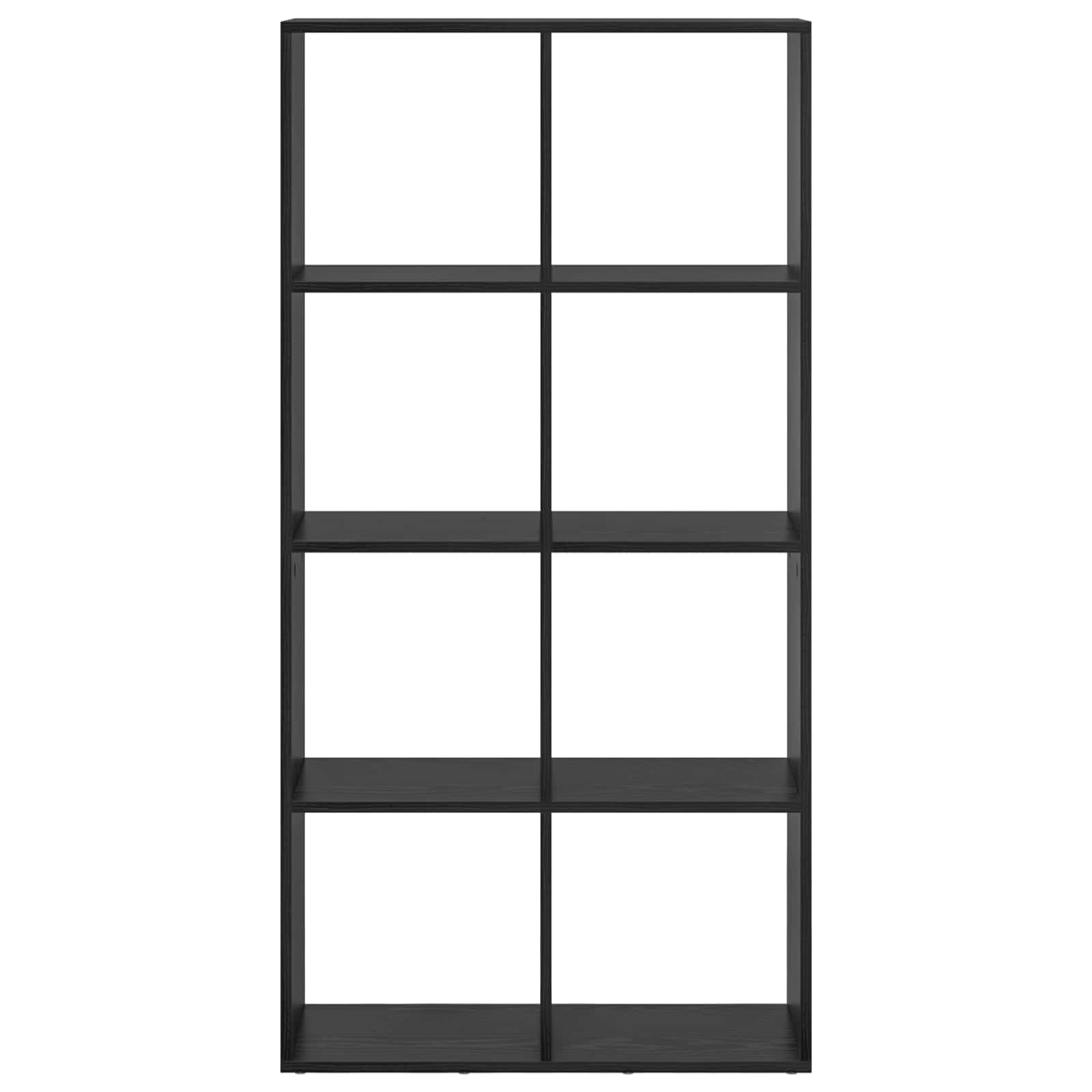 Bücherregal Schwarz Eichen-Optik 69,5 x 29 x 137,5 cm