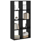 Bücherregal Schwarz Eichen-Optik 69,5 x 29 x 137,5 cm