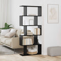 Bücherregal Schwarz Eichen-Optik 70 x 24 x 161 cm Holzwerkstoff