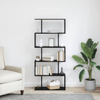 Bücherregal Schwarz Eichen-Optik 70 x 24 x 161 cm Holzwerkstoff