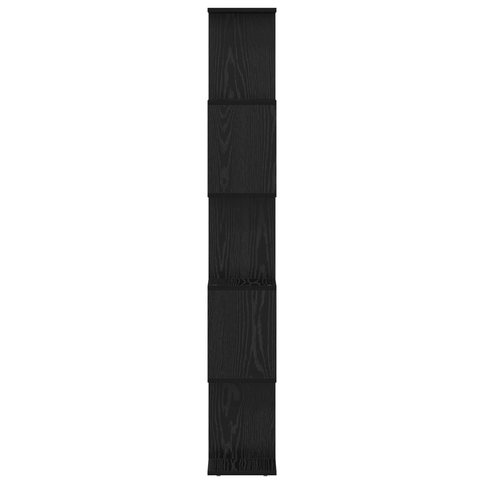 Bücherregal Schwarz Eichen-Optik 70 x 24 x 161 cm Holzwerkstoff