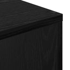 Bücherregal Schwarz Eichen-Optik 70 x 24 x 129 cm Holzwerkstoff