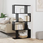 Bücherregal Schwarz Eichen-Optik 70 x 24 x 129 cm Holzwerkstoff