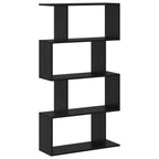 Bücherregal Schwarz Eichen-Optik 70 x 24 x 129 cm Holzwerkstoff