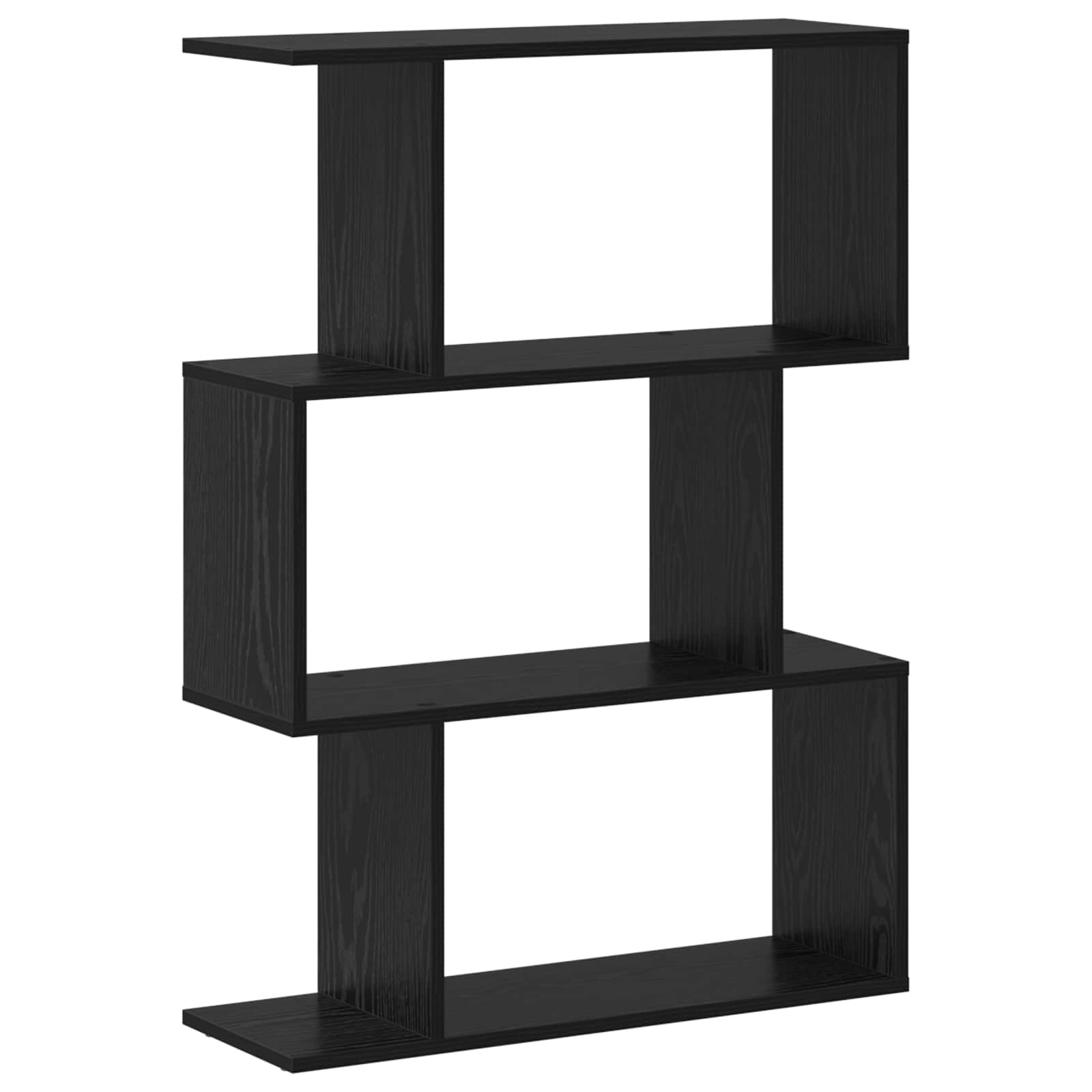 Bücherregal Schwarz Eichen-Optik 70 x 24 x 97 cm Holzwerkstoff