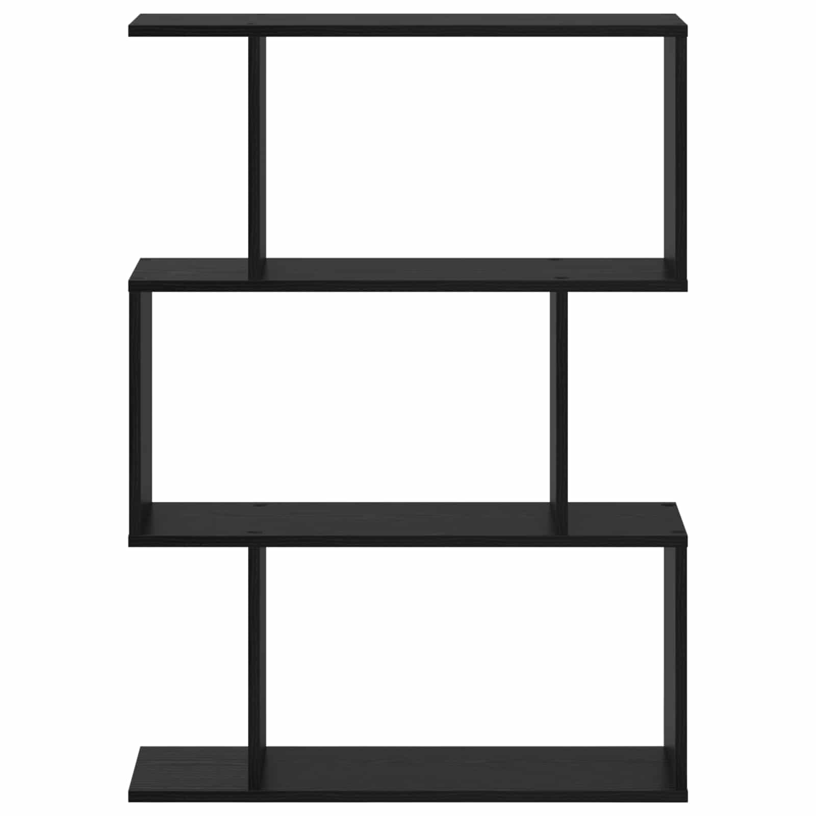 Bücherregal Schwarz Eichen-Optik 70 x 24 x 97 cm Holzwerkstoff