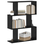 Bücherregal Schwarz Eichen-Optik 70 x 24 x 97 cm Holzwerkstoff