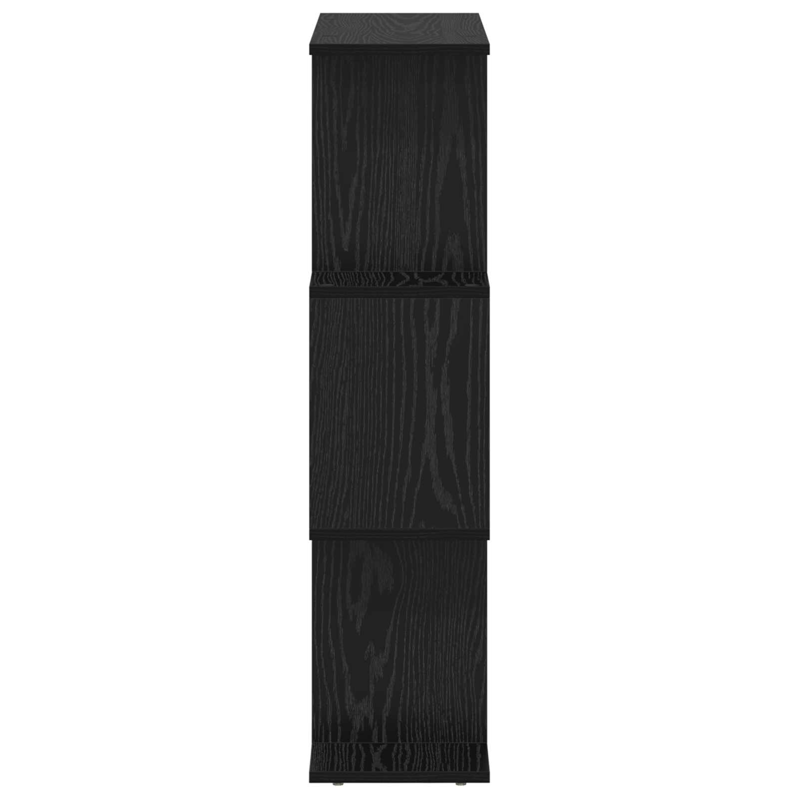 Bücherregal Schwarz Eichen-Optik 70 x 24 x 97 cm Holzwerkstoff