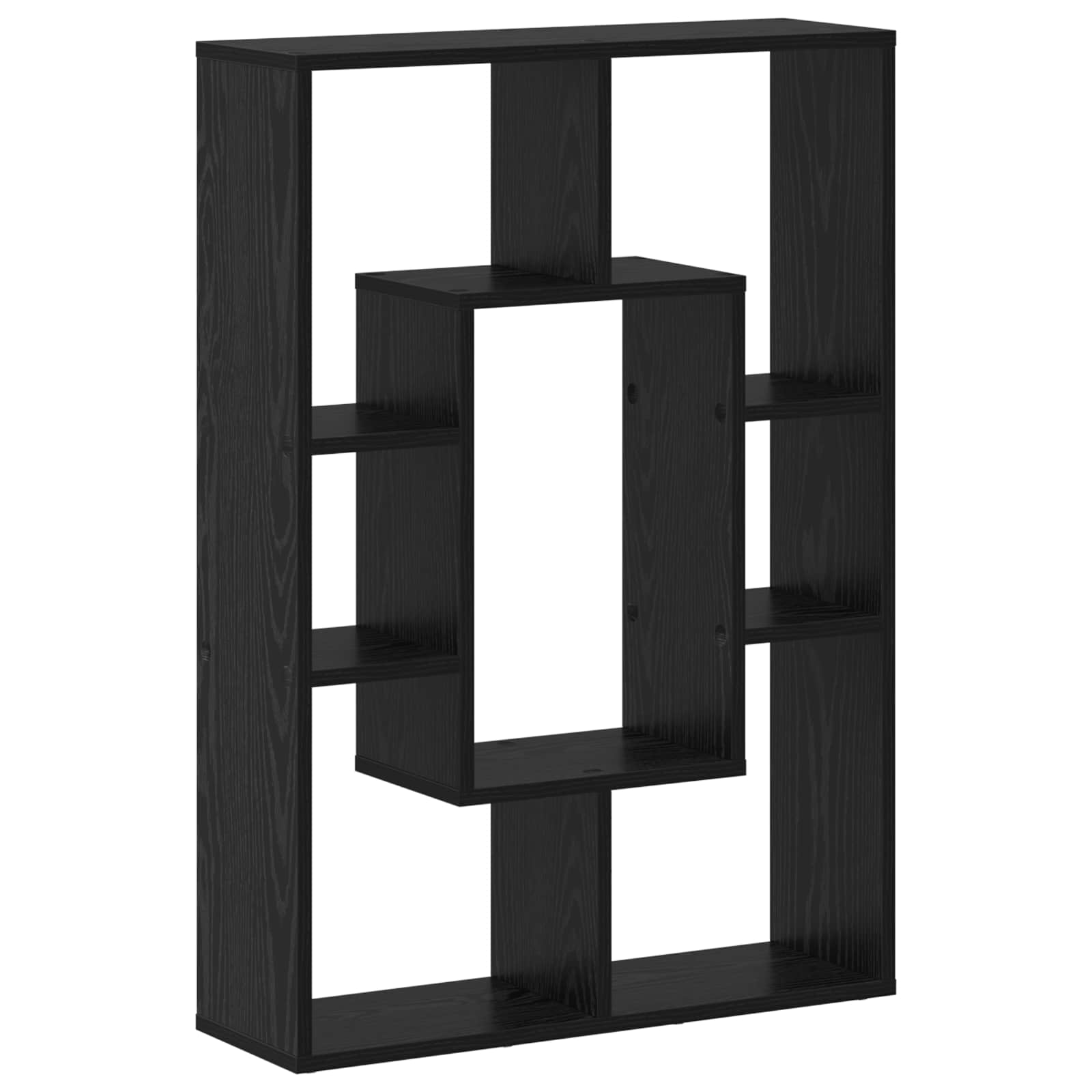 Bücherregal Schwarz Eichen-Optik 63 x 20 x 90 cm Holzwerkstoff
