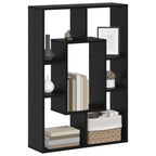 Bücherregal Schwarz Eichen-Optik 63 x 20 x 90 cm Holzwerkstoff