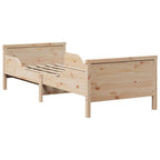 Bettrahmen mit Kopfteil Braun 80 x 200 cm Holzwerkstoff
