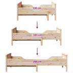 Bettrahmen mit Kopfteil Braun 80 x 200 cm Holzwerkstoff
