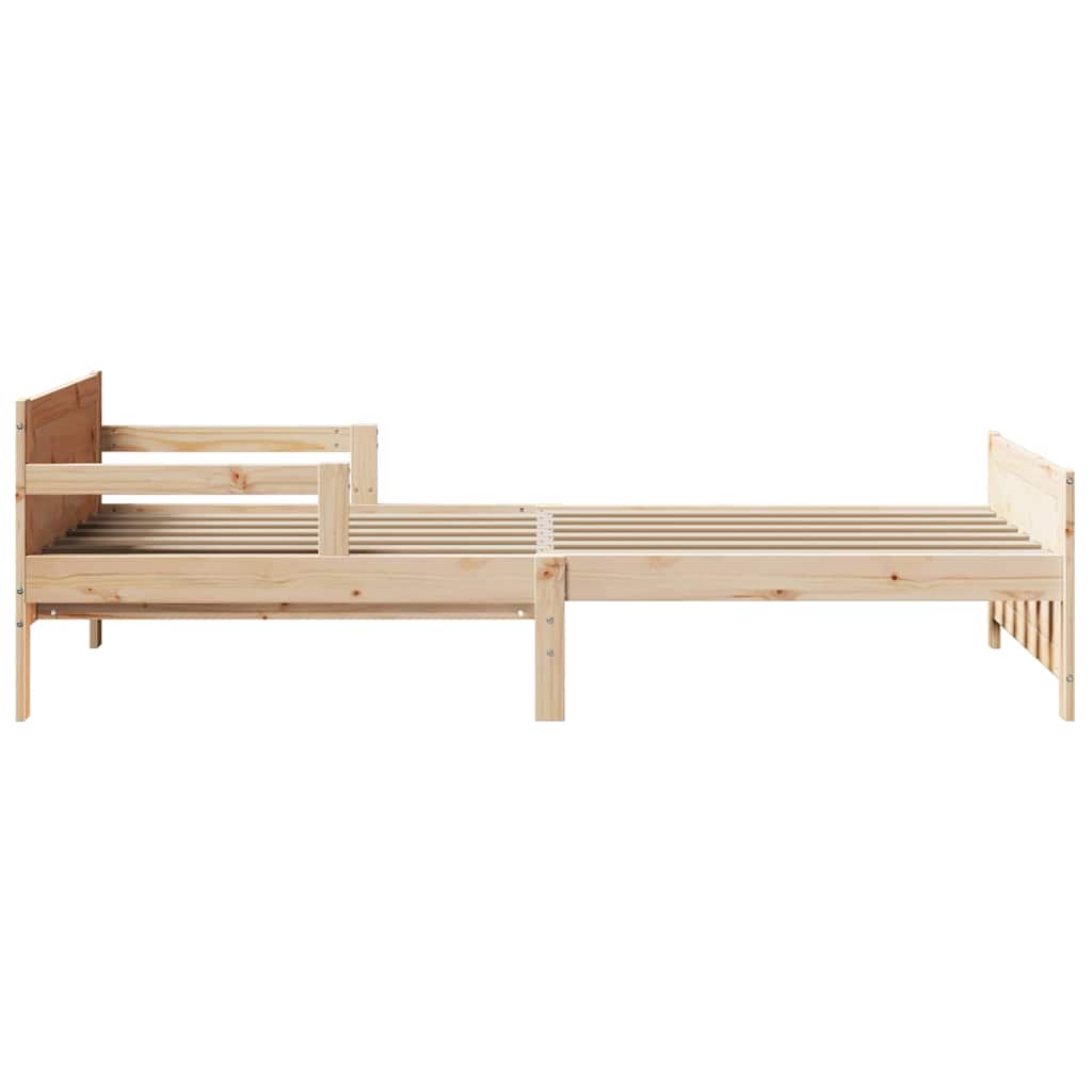 Bettrahmen mit Kopfteil Braun 80 x 200 cm Holzwerkstoff