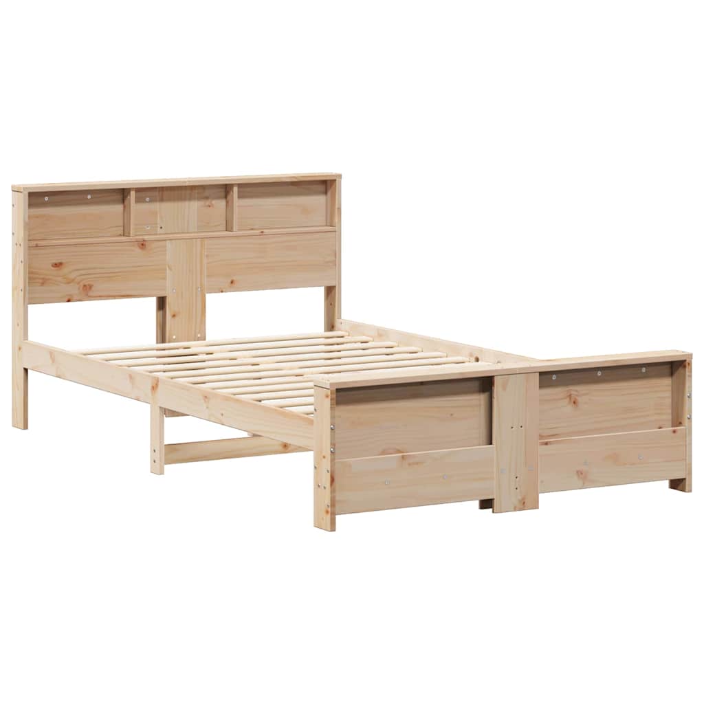 Bettrahmen mit Kopfteil Braun 135 x 190 cm Holzwerkstoff