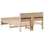 Bettrahmen mit Kopfteil Braun 120 x 190 cm Holzwerkstoff