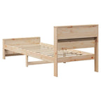 Bettrahmen mit Kopfteil Braun 75 x 190 cm Holzwerkstoff