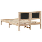 Bettrahmen Schwarz 120 x 190 cm Massives Kiefernholz