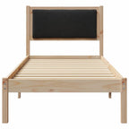 Bettrahmen Schwarz 80 x 190 cm Massives Kiefernholz