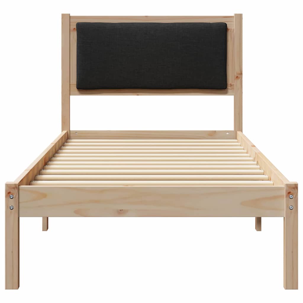 Bettrahmen Schwarz 80 x 190 cm Massives Kiefernholz