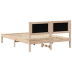 Bettrahmen Hellgrau 140 x 200 cm Massives Kiefernholz