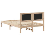 Bettgestell mit gepolstertem Kopfteil Schwarz 120 x 200 cm