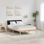 Bettgestell Braun und Schwarz 120 x 200 cm Massivholz Kiefer