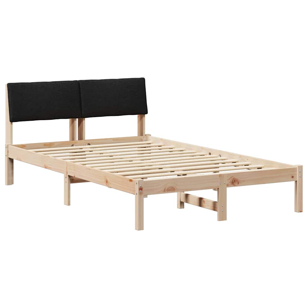 Bettgestell Braun und Schwarz 120 x 200 cm Massivholz Kiefer