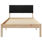 Bettgestell Braun und Schwarz 100 x 200 cm Massivholz Kiefer