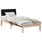 Bettgestell Braun und Schwarz 80 x 200 cm Massivholz Kiefer