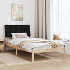 Bettgestell mit gepolstertem Kopfteil Braun 100 x 200 cm