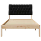 Bettgestell mit gepolstertem Kopfteil Braun 100 x 200 cm