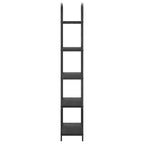 Bücherregal Schwarz Eichen-Optik 80 x 30 x 183 cm Holzwerkstoff