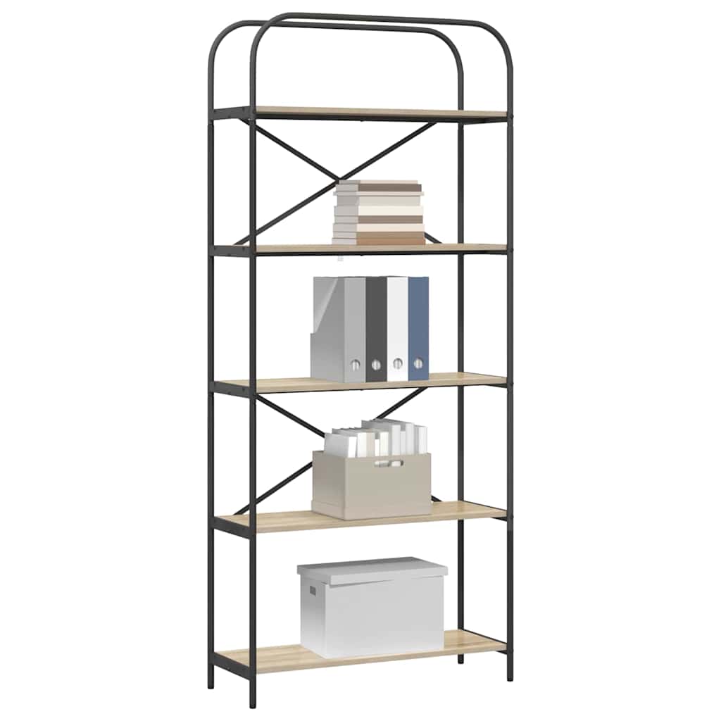 Bücherregal Sonoma-Eiche 80 x 30 x 183 cm Holzwerkstoff