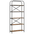 Bücherregal Geräucherte Eiche 80 x 30 x 183 cm Holzwerkstoff
