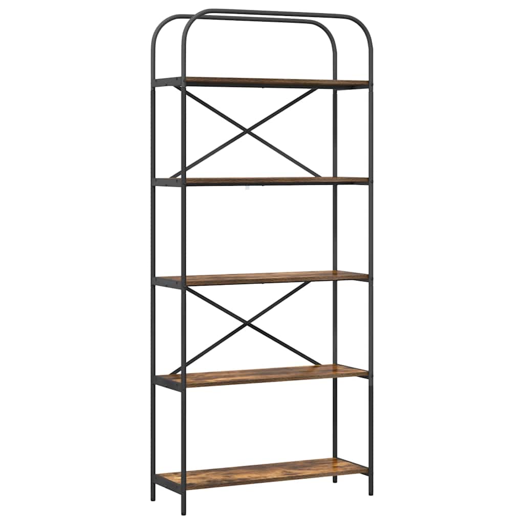 Bücherregal Geräucherte Eiche 80 x 30 x 183 cm Holzwerkstoff